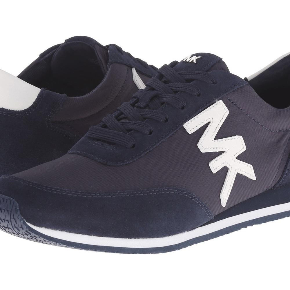 Michael Kors Blue and White Sneakers Sleek Design